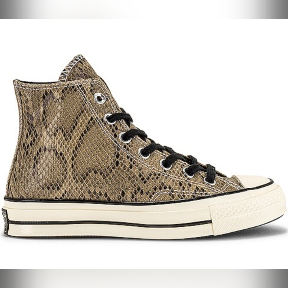 Converse Chuck 70 Archive Reptile Suede Sneaker in Brown, Egret, & Black Unisex